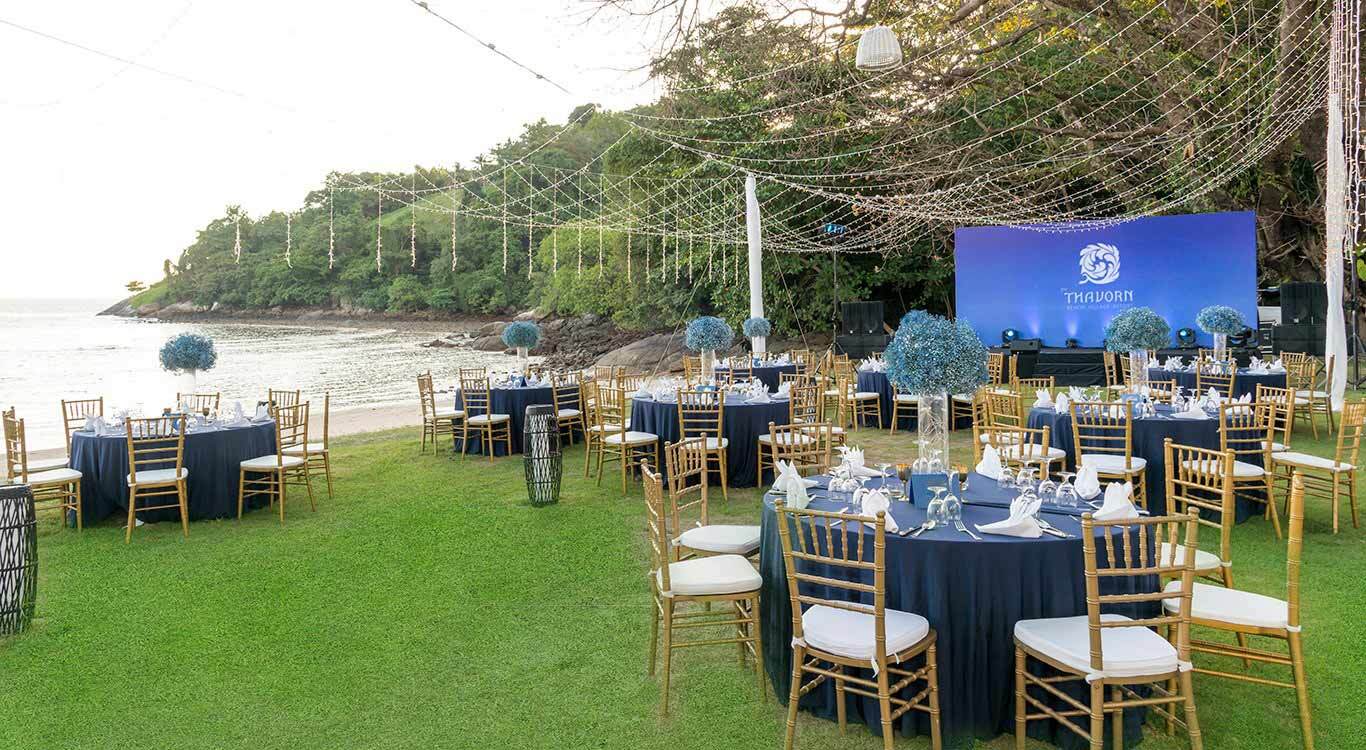Beach banquet in Private Beach Resort