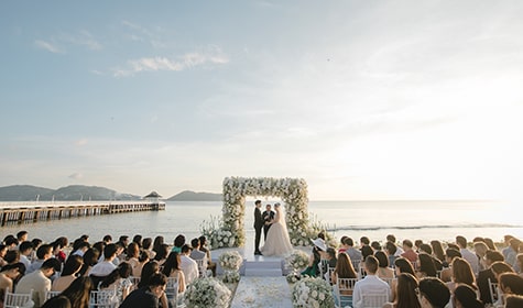 Beach wedding event venue in Phuket
