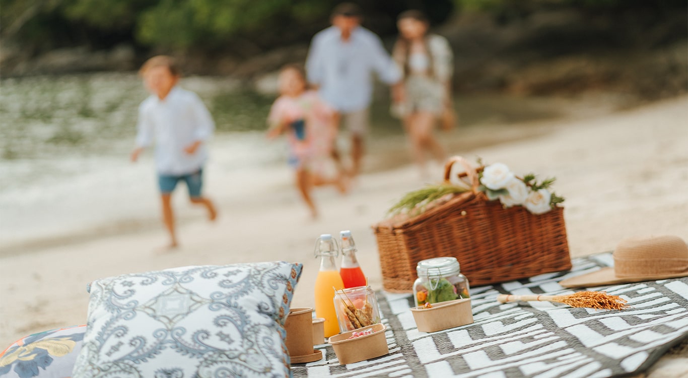 Beach picnic at Thavorn Beach Village