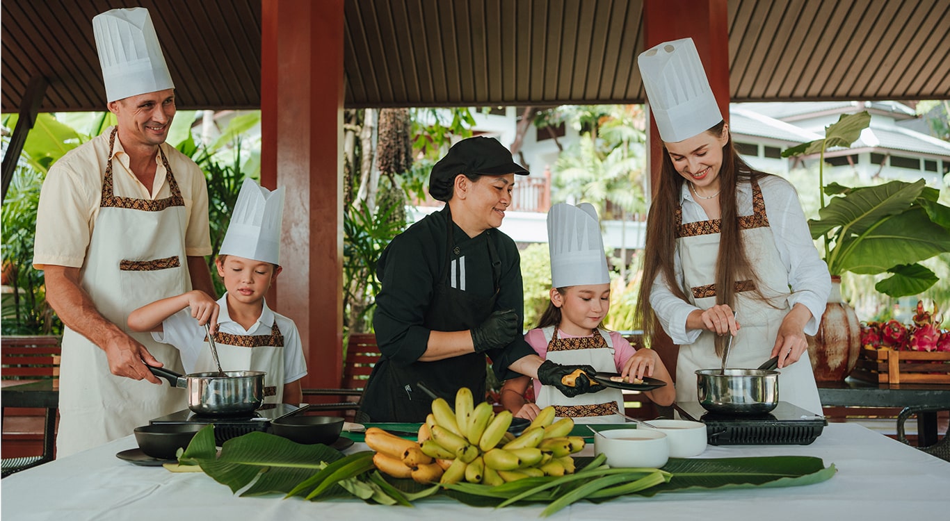 cooking class with family