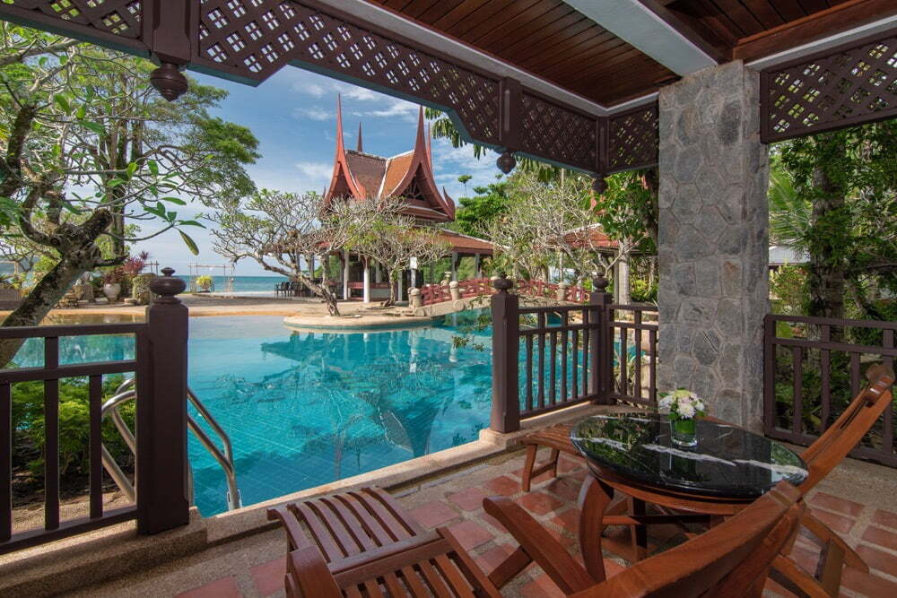 Poolside room at our 5-star hotel near Kamala Beach in Phuket
